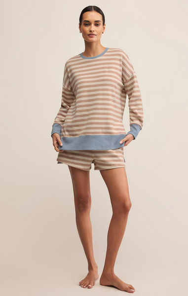 Low Key Stripe Short - Evening Sand