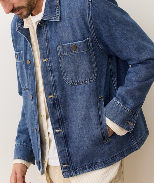 Patrick Denim Overshirt - Dark Wash