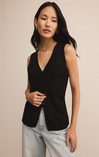 Wanderlust Sweater Vest - Black