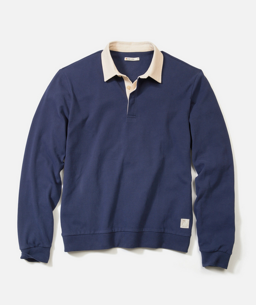 Sueded Rugby Polo - Mood Indigo