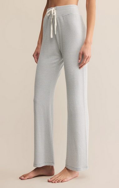 In The Clouds Stripe Pant - Light Denim