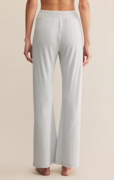 In The Clouds Stripe Pant - Light Denim