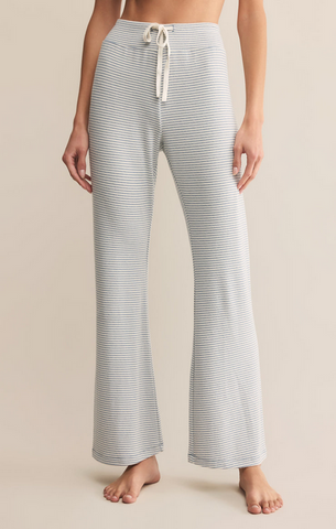 In The Clouds Stripe Pant - Light Denim