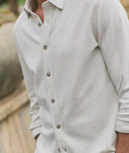Pacifica Stretch Shirt - Oatmeal Heather