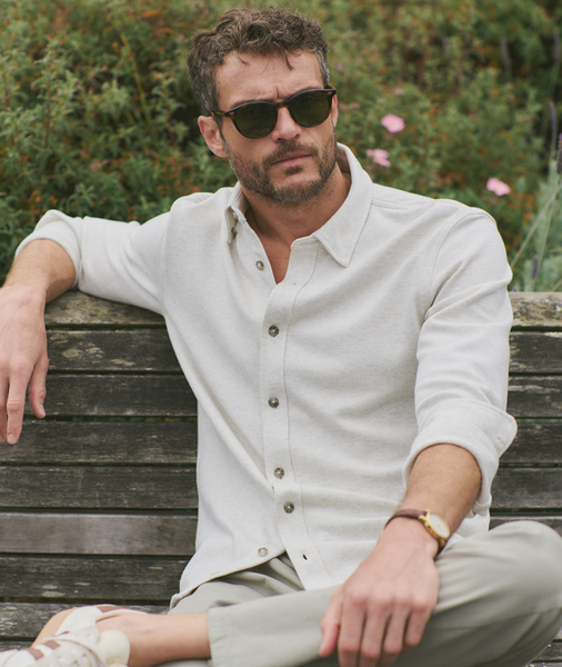 Pacifica Stretch Shirt - Oatmeal Heather