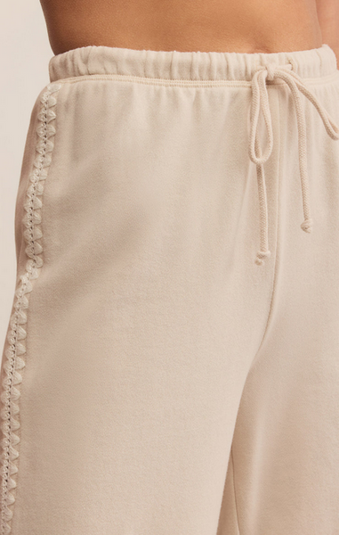 Take All French Terry Track Pant - Crystal