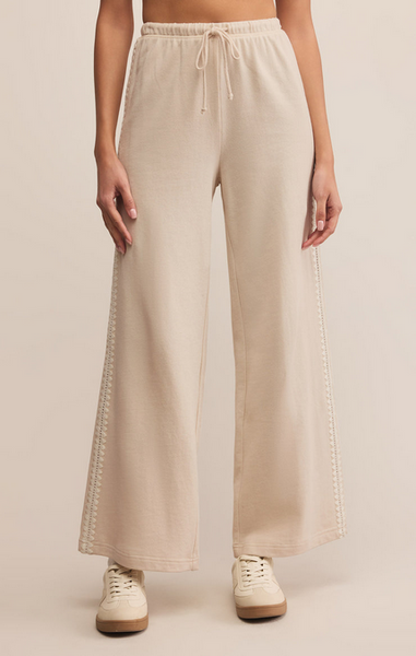Take All French Terry Track Pant - Crystal