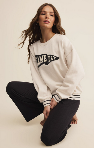 Oversized Let's Go Sweatshirt - Vanilla Ice