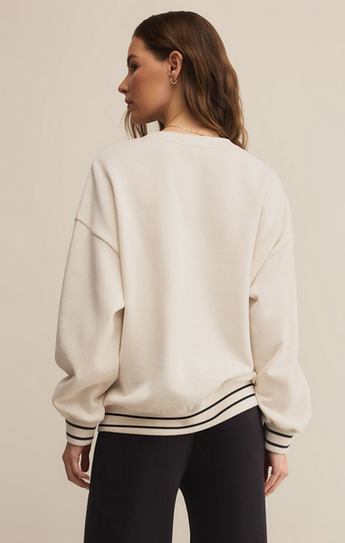 Oversized Let's Go Sweatshirt - Vanilla Ice