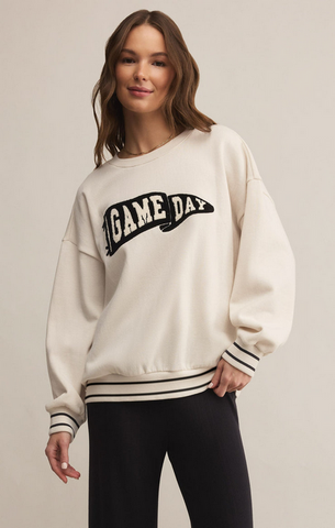Oversized Let's Go Sweatshirt - Vanilla Ice