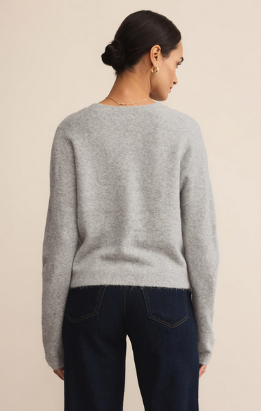 Medina Cozy Cardigan - Light Heather Grey