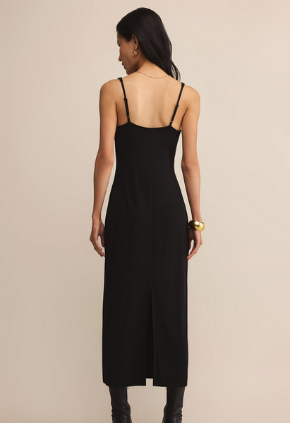 Eleve Twist Midi Dress - Black