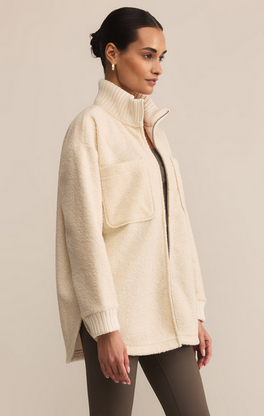 Downhill Fuzzy Jacket - Crystal