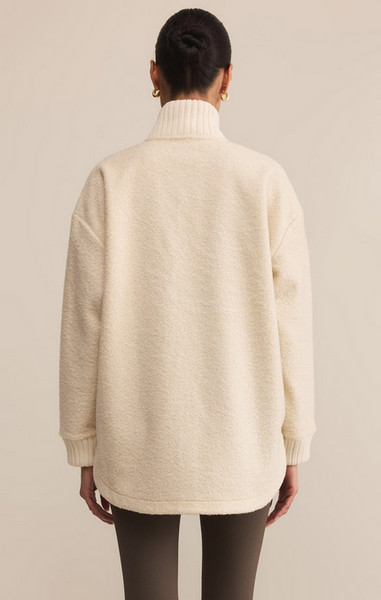 Downhill Fuzzy Jacket - Crystal