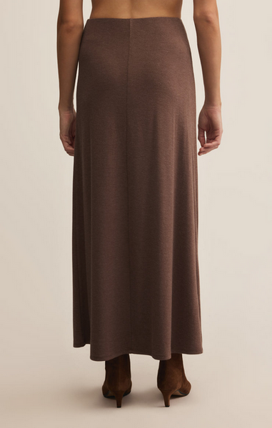 Demure Maxi Skirt - Suede