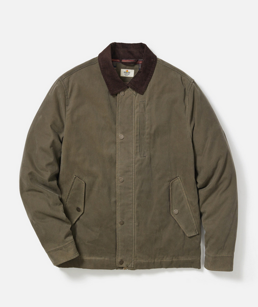 Weston Wax Canvas Barn Jacket - Olive