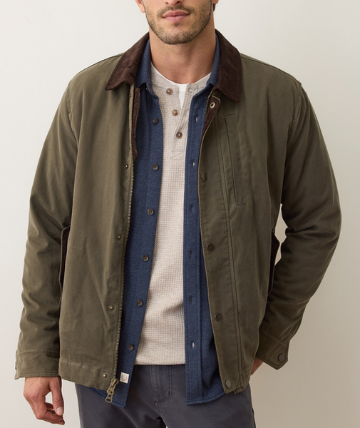 Weston Wax Canvas Barn Jacket - Olive