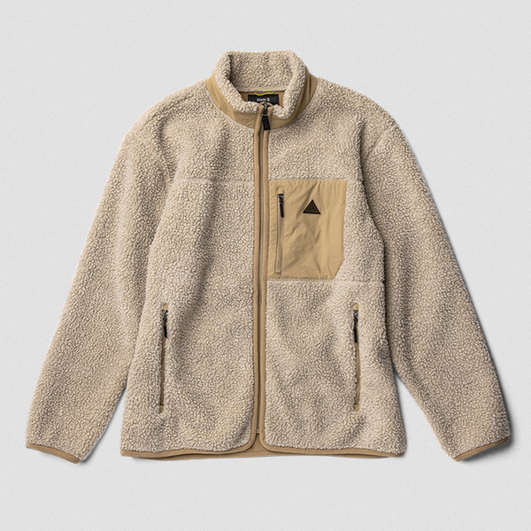 Campover Fleece Zip Hoodie - Khaki