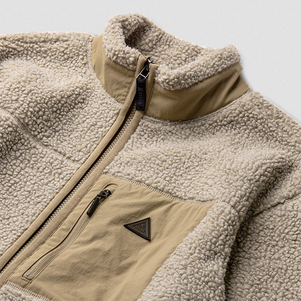 Campover Fleece Zip Hoodie - Khaki
