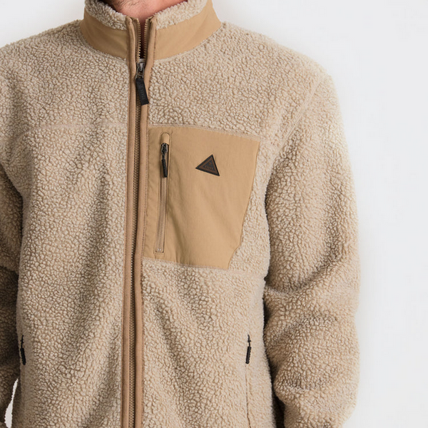 Campover Fleece Zip Hoodie - Khaki