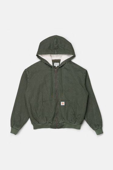 Insulated Denim Work Jacket - Oil