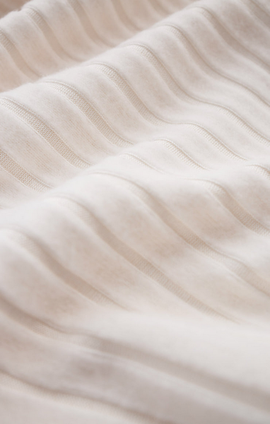 Dawn Smocked Rib Pant - Vanilla Ice