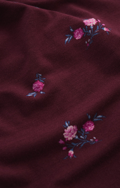 Shania Ditsy Tank - Merlot