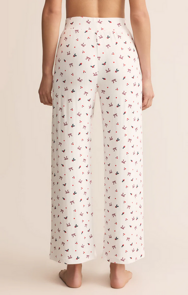 Luxe Holly Pointelle Pant - White
