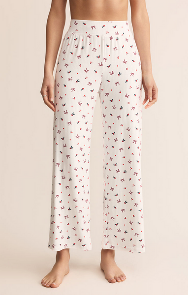 Luxe Holly Pointelle Pant - White