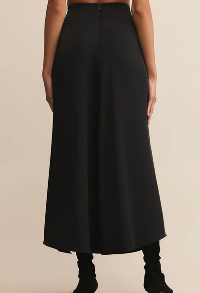Northpointe Satin Midi Skirt - Black