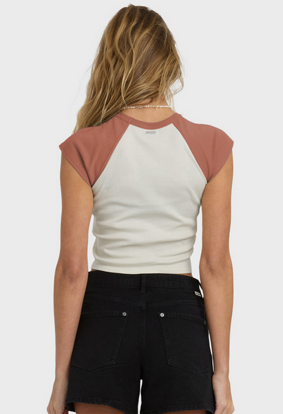 Forever Had Short Sleeve Raglan Tee - Sedona