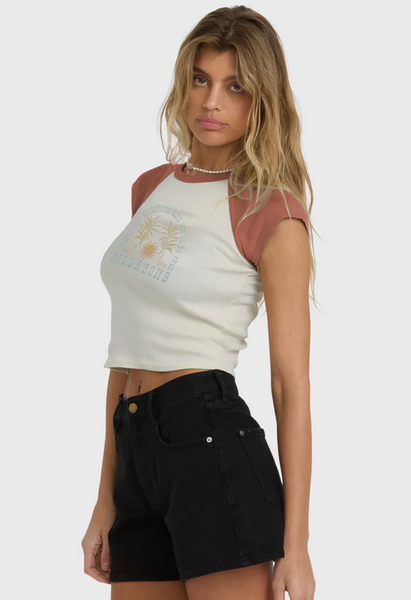 Forever Had Short Sleeve Raglan Tee - Sedona