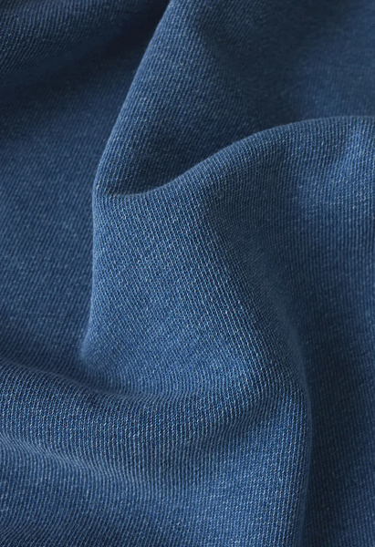 Boyfriend Denim Sweatshirt - Calypso Blue Indigo