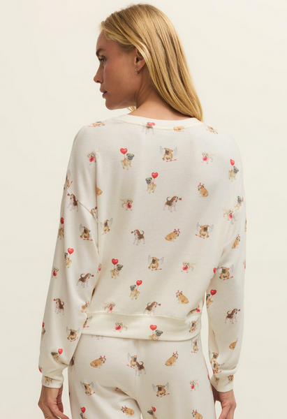 Bisous Love Pup Top - Vanilla Ice