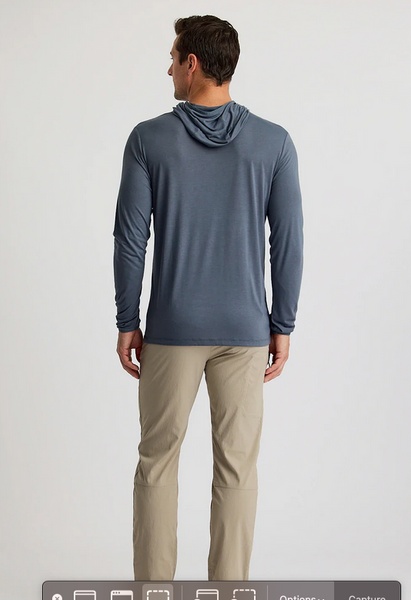 Men's Bamboo Lightweight Hoodie - Storm Cloud