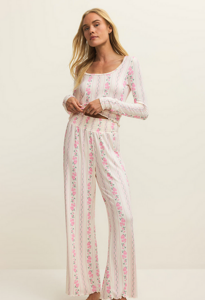 Marseille Boudoir Long Sleeve Top - Vanilla Ice