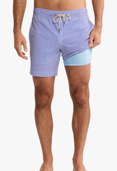 Bayberry Trunk - Light Blue Seersucker