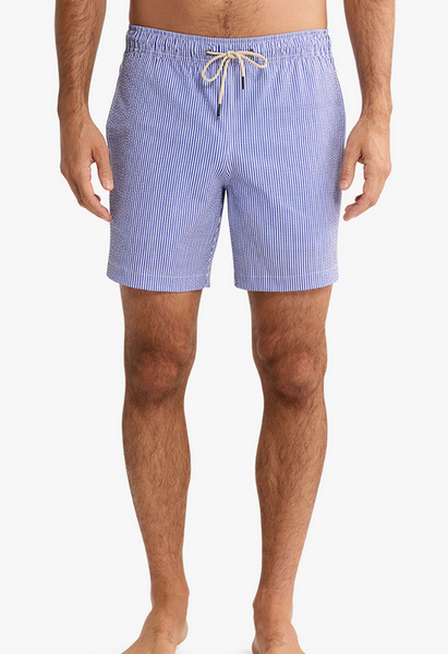 Bayberry Trunk - Light Blue Seersucker