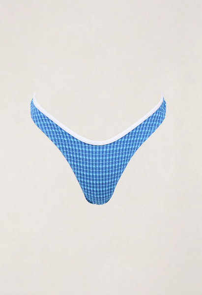 Lola Check Hi Cut Pant - Blue