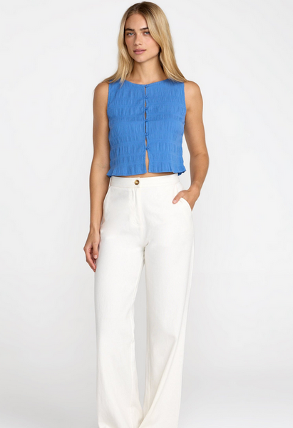 Scrunch Top - Blue Relic