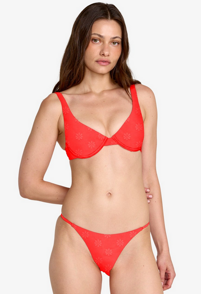 Daisies Underwire - Flame Red