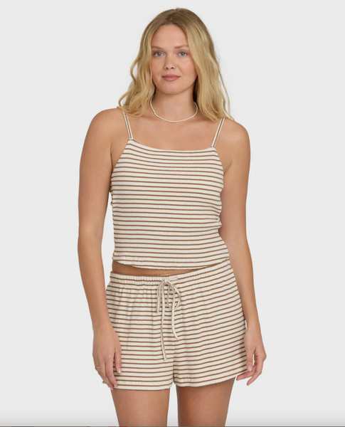 Easy Livin Knit Shorts - Brown Stone