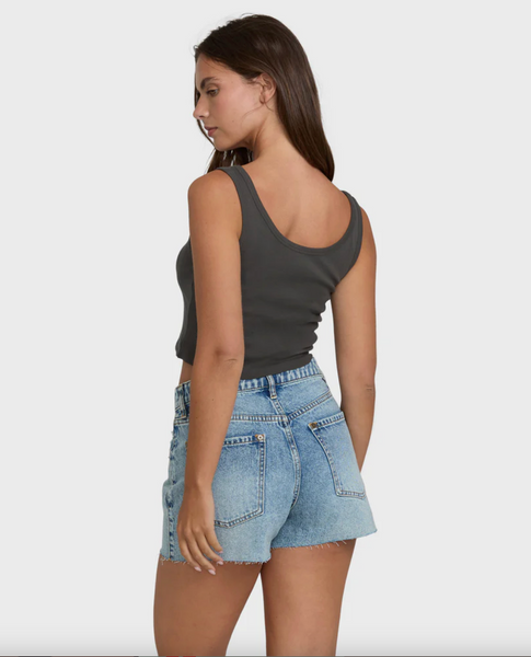 All Day Paradise Tank Top - Off Black