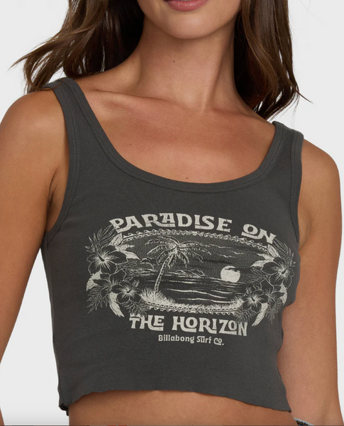 All Day Paradise Tank Top - Off Black