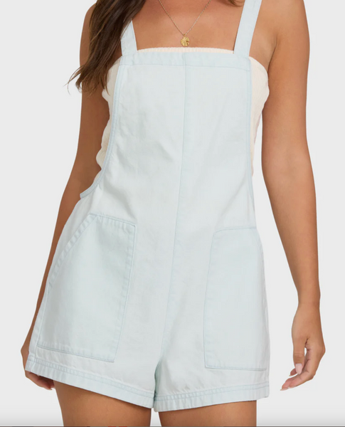 Beach Crush Denim Romper - Clearwater