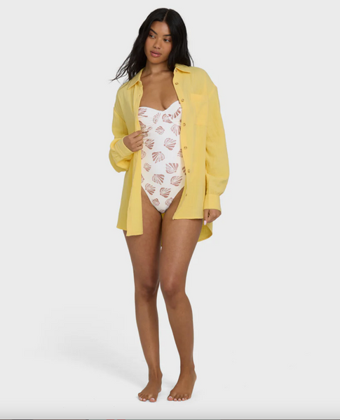 Wanderer Solid Long Sleeve Woven Shirt - Sundress