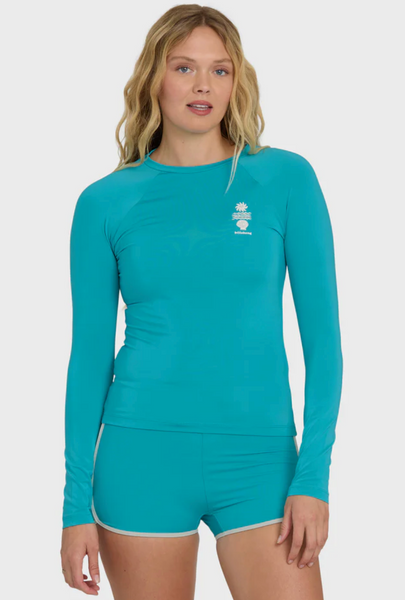 Sol Searcher 50 UPF Long Sleeve Rashguard - Bright Marine