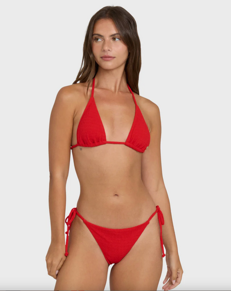 Rising Tide Remi Triangle Bikini Top - Fiesta Red
