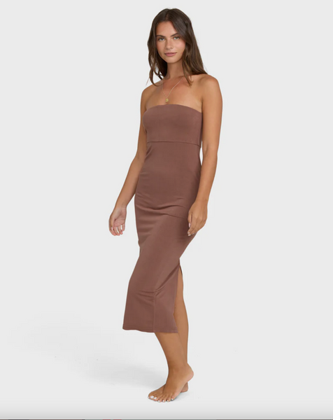 Lily Midi Knit Dress - Black Stone