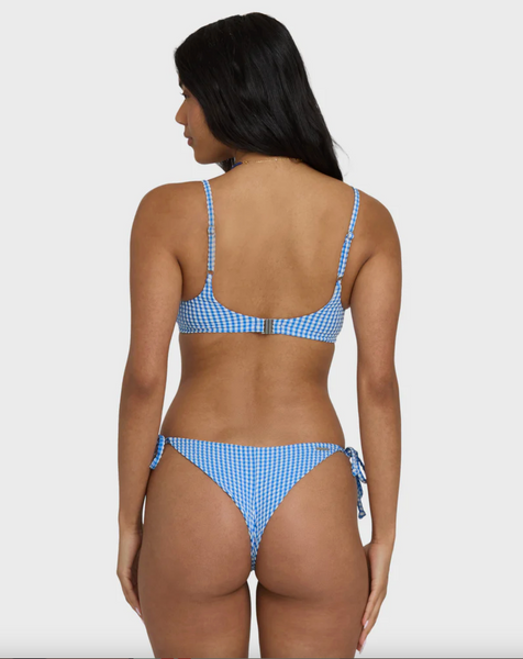 Mini Wave Check Helena Underwire Bikini Top - True Blue